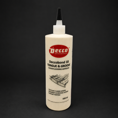 Deccobond 18 Premium Yellow tongue and groove wood flooring adhesive 500ml