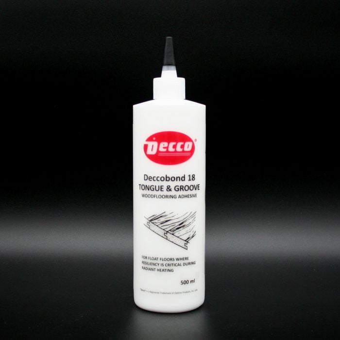 Deccobond 18 tongue and groove wood flooring adhesive 500ml bottle