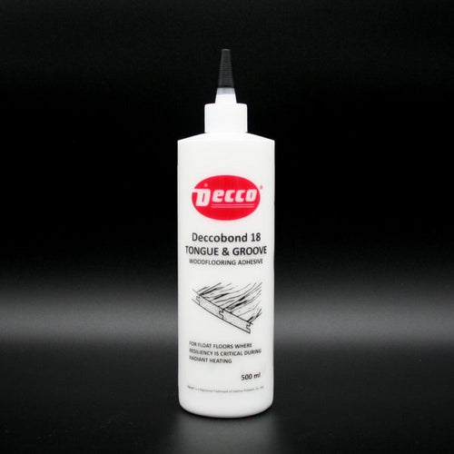 Deccobond 18 tongue and groove wood flooring adhesive 500ml bottle